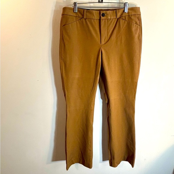 Banana Republic Sz 10 Tan Sloan Straight Washable Bi-Stretch Trouser Pants NEW - Picture 2 of 14